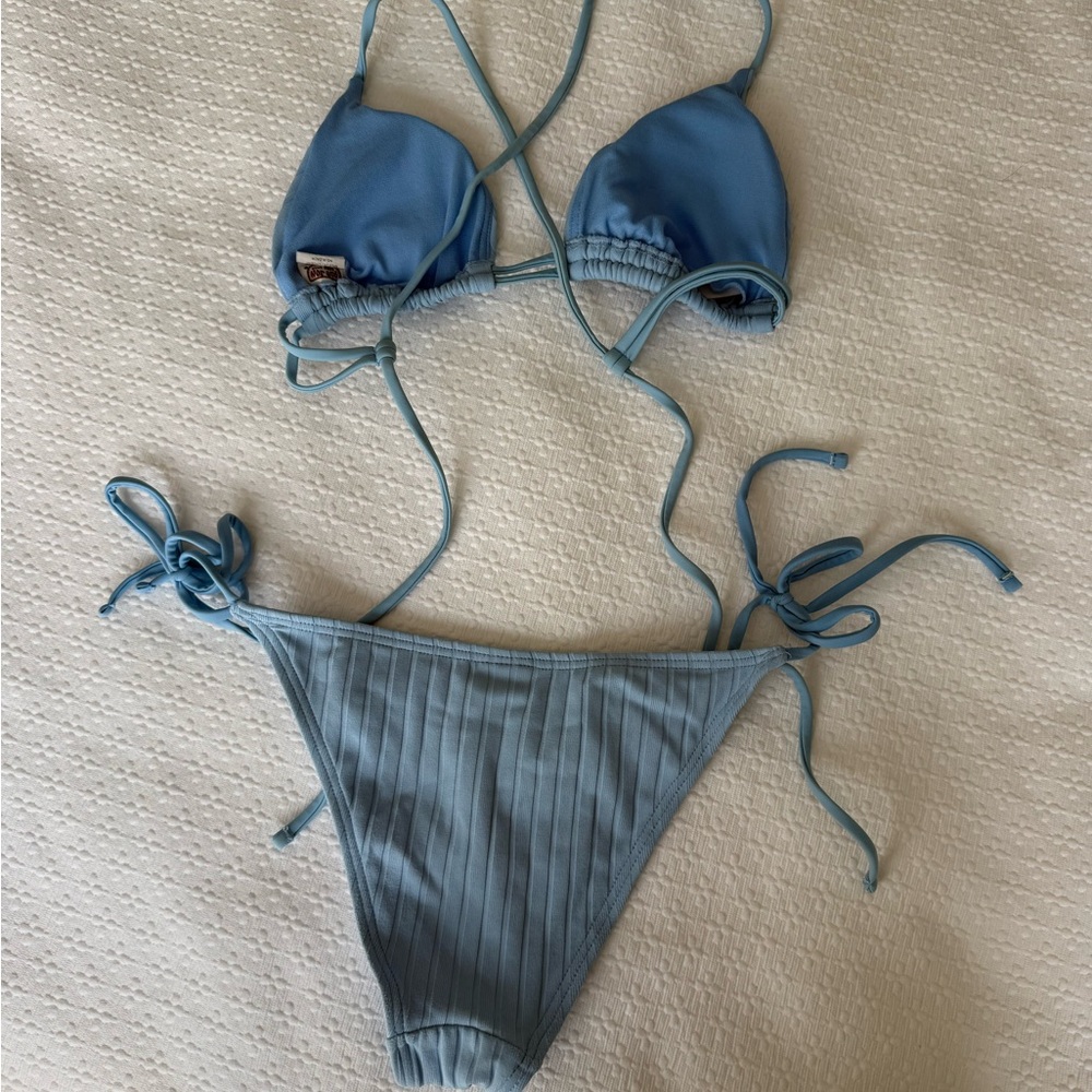 Ron Jon Ribbed Triangle Bikini Set - Picture 6 of 7